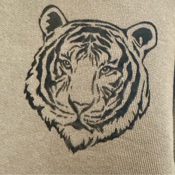 Wildfox “Wild At Heart” Green Sweater with Tiger/Stud Embellishment Design-Small - Picture 3 of 6